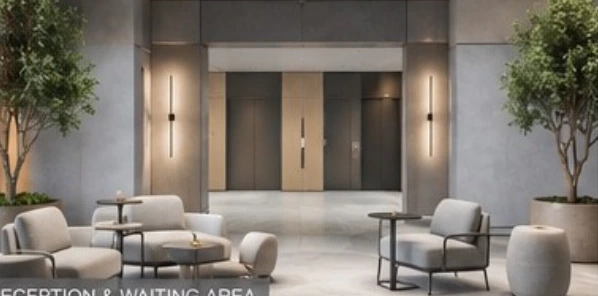 An executive workplace, alternate design view 3