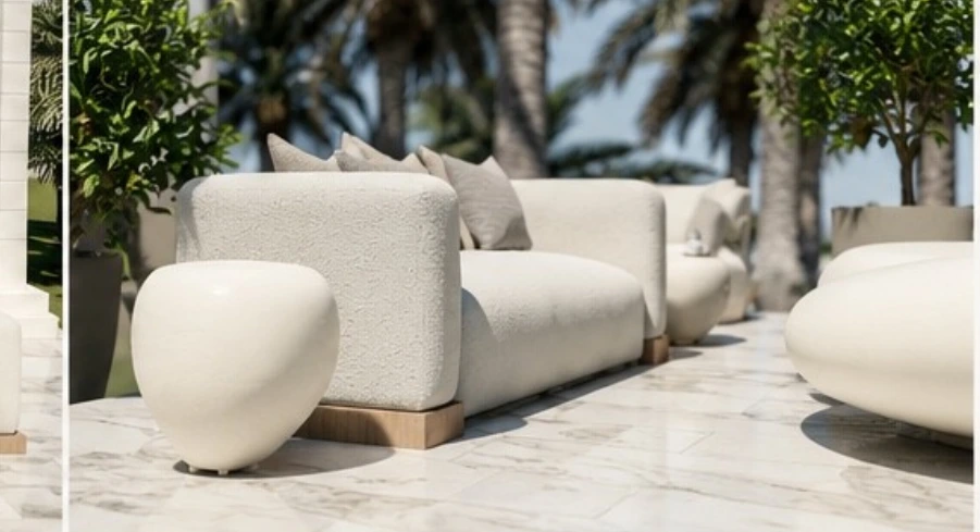An outdoor majlis, alternate design view 2