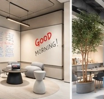 An open workplace, alternate design view 3
