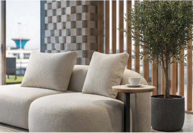 A race weekend lounge, alternate design view 2